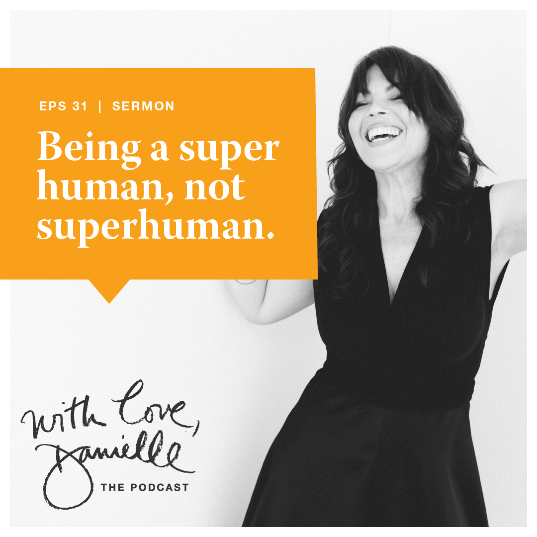 Being a super human, not superhuman.